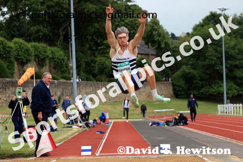 Decathlon Long Jump, 2024 EAP International Combined events, Hewcham, Northumberland.  Photo: David T. Hewitson/Sports for All Pics